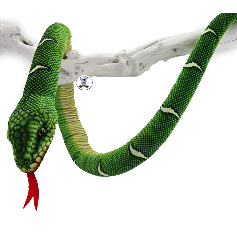 Tree Python Cuddly Toy Snake Green Plush Snake Python Mamba