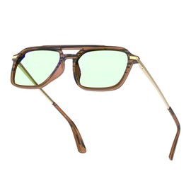 Goiteia Blue Light Filter Glasses for Men and Women - Light Green Tint Glasses for Lifelike Colours - Relieve Digital Eye Strain - Ultralight with Spring Hinges for Greater Comfort, Tortoiseshell