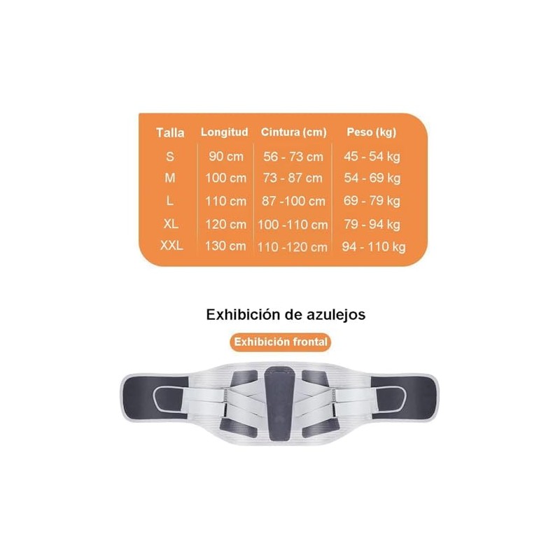 Cinturón de Soporte Lumbar, Cinturón lumbar Ajustable Unisex
