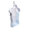 White Male Mannequin Hollow Back Body Torso Dress Form &