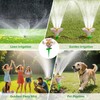IcyByte Rotating Flower Garden Sprinkler for Yard, Adjustable Spray Modes,