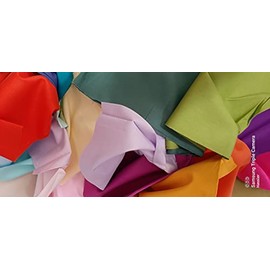 Solid Fabric Scraps Pack 100% Cotton Fabric lot -More Than 2 Yards Tula Pink and Andover