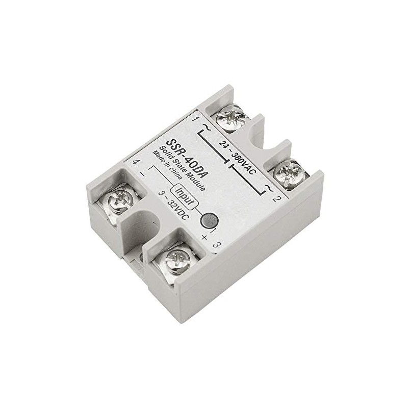 BGTXINGI Pack of 2 SSR-25DA 10DA 40DA Single-Phase DC Solid