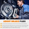 Ceramic Rear and Front Brake Pads Compatible with Dodge Nitro