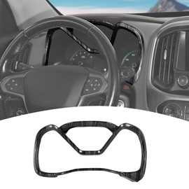 PDKLIN for Colorado Instrument Cluster Panel Trim Cover Fit for Chevy Colorado/GMC Canyon 2014-2022 Black Wood Grain Interior Accessories 1pcs