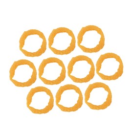 KOMBIUDA Realistic PVC Squid Rings Pack Fake Food Model Simulated Squid Rings Restaurant Props Adorable Toy