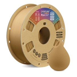 OVERTURE OVERTURE PLA Filament 1.75mm PLA 3D Printer Filament, 1kg Cardboard Spool (2.2lbs), Dimensional Accuracy +/- 0.02mm, Fit Most FDM Printer (Brown)