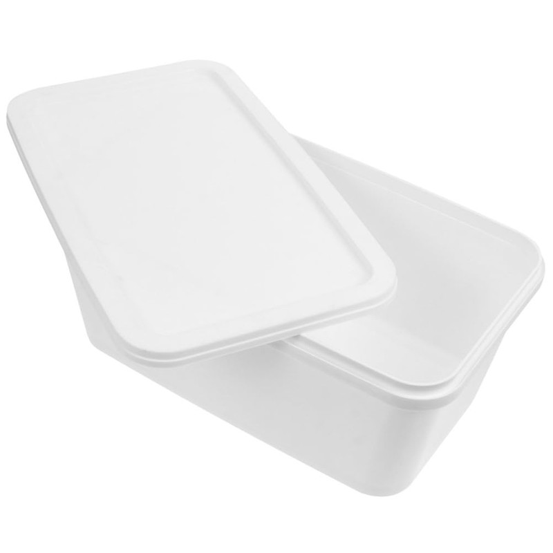 Kichvoe Ice Cream Container with Lid Rectangle Dessert Storage Tubs