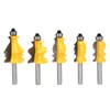 5pcs 8mm Shank Handrail Router Bit Cabinet Door Top Line