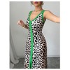 SOLY HUX Women's Leopard Maxi Dress Cheetah Print V Neck