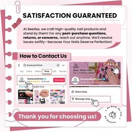 Beetles X Press Plus-Lite Kit French Tips Short Square French Tip Press on Nails with Nail Glue Builder Top Coat Nail Remover Squoval Press on Nails DIY Manicure Easter's Gift for Women:_Short Almond Press On Kit+ Short Square*2