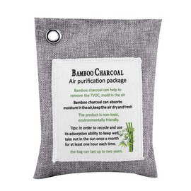 Purificador de Aire Natural Bolsa de Carbón de Carbón Activado Eliminador de Olores Eliminador de Zapatos para El Hogar Desodorante para Fridgerator Inodoro Baños Gabinete(Gris)