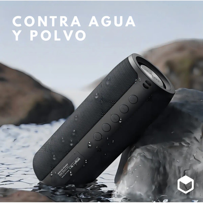 Bocina Zealot S51 s51 portátil con bluetooth waterproof negra