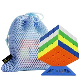 Oostifun MoYu MFJS MoFang JiaoShi RS4M 4x4x4 Cube Cube Classroom RS4M 4x4 MFRS4 M Cube Puzzle with a Cube Bag (Multi Colour)