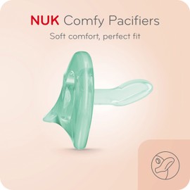 NUK NUK Comfy Orthodontic Pacifiers, 6-18 Months, Neutral Colours, 5 Pack