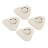 4 Pcs D Ring Patch Stainless Steel D Ring Pad