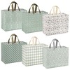 12 Pcs Sage Green Extra Large Christmas Gift Bags Bulk