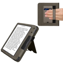 kwmobile Case Compatible with Kobo Libra Colour Case - Cover for eReader with Magnetic Closure - Grey