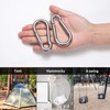 Carabiner Key Ring Carabiner Hook, 80 mm x φ8 mm,
