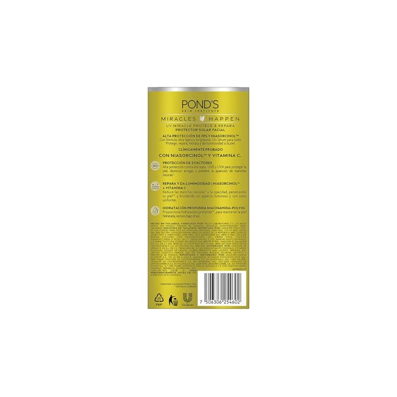 Pond's Protector Solar Facial UV Miracle Bright Serum FPS 50