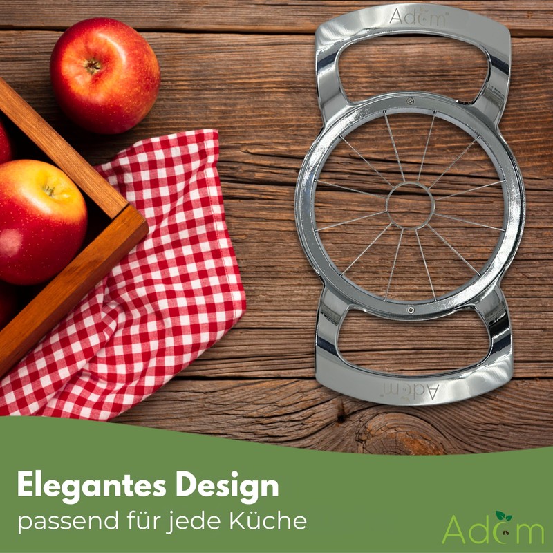 Adam Professional Stainless Steel Apple Slicer, Kitchen Tool for Fruit