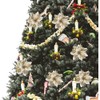 SECALIFE 10 PCS Christmas Tree Flowers Decorations with Clip, 15cm
