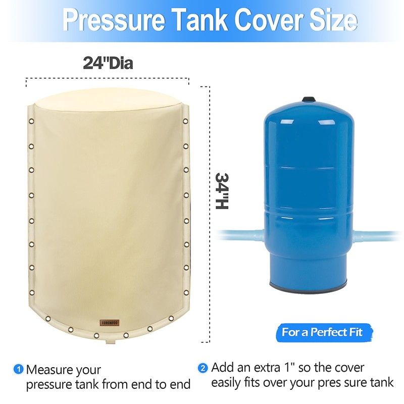 3-Way Round Well Pressure Tank Cover (5°F) - Insulated Well
