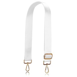 Allzedream Wide Purse Strap Replacement Crossbody Shoulder Bag Adjustable (White)