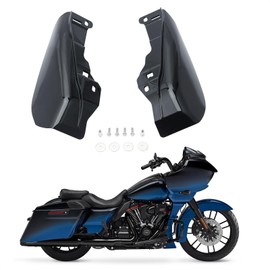 Kiawnia Mid Frame Air Deflector Heat Shield Deflectors Compatible with Harley Touring Street Glide FLHX Road Glide FLTRX CVO Road Glide ST FLTRXSTSE 2024-2025 (Left Right Set) (Gloss Black)