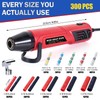 350W Heat Gun Kit, 300pcs Solder Seal Connector & 3:1