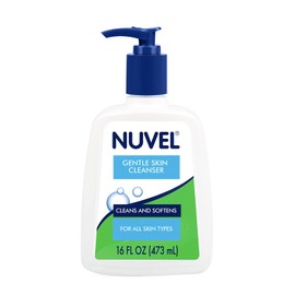 Nuvel Gel Limpiador Facial de Uso Diario, para Todo Tipo de Piel, Gentel Skin Cleanser 473 ml