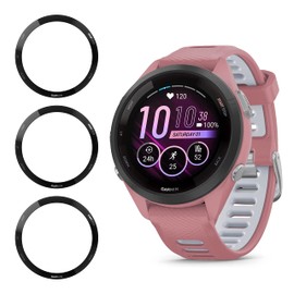 Compatible with Garmin Forerunner 265s Smartwatch Screen Protector, [3 Pack] Lamshaw Full Coverage PET 3D Clear Film Compatible with Garmin Forerunner 265s Smartwatch (Garmin Forerunner 265s-42mm)