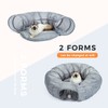 PAWZ Road Cat Tunnel Bed with Central Mat and Peek
