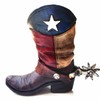 Texas Lone Star Cowboy Boot with Spur Piggy Bank for