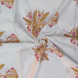 E-Tailor® - Tela 100% algodón con estampado de bloques a mano, multicolor para costura, confección, manualidades, acolchado, curtians y proyectos de decoración del hogar (diseño multicolor-2, 10