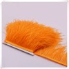 Feather Paradise Orange Ostrich Feather Trims Fringes Sewn on Feather