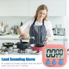 Digital Kitchen Timer Magnetic Backing Stand, Timers for Baking, Kitchen,