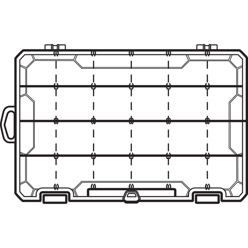Flambeau Outdoors 4007 Tuff Tainer Fishing Tackle Box with Zerust