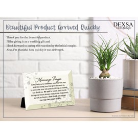 Marriage Prayer Beveled Glass Plaque with Easel