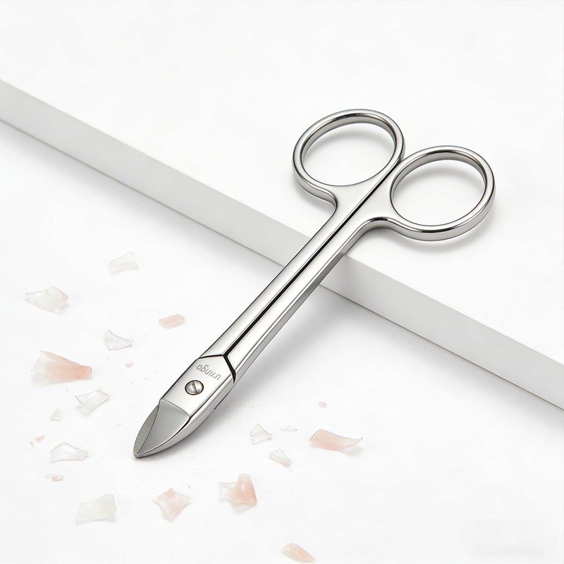 LIVINGO Professional Sharp Toenail Scissors - 4.25" Heavy Duty Small