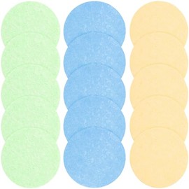 Esponjas Faciales Comprimidas de Pulpa de Madera, 30 Piezas Mezcla de Colores, Diámetro 70 Mm, Grosor 8 Mm al Hidratar, Esponja Limpiadora para Maquillaje y Limpieza Facial