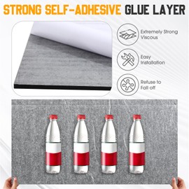 Woanger 5 Pack Large Acoustic Panels, 47 x 24 Inch Sound Dampening Self-adhesive Noise Absorbing Acoustical Wall Sound Proofing Panels for Home Studio Office Game Room(Black)