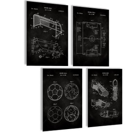 mojoliving Football Poster Football Gifts Football Decoration Football Decoration Birthday Football Decoration Room Poster Sports Football Pictures for the Wall Football Picture (Soccer Patent)