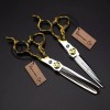 Remmar Co Set 2 Tijeras 6 Pulgadas Estilista Barbero Dorado