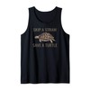 Skip a straw save a turtle Tank Top