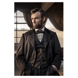 ABRAHAM LINCOLN PRESIDENT OF THE UNITED STATES STOIC 4X6 AI PHOTO