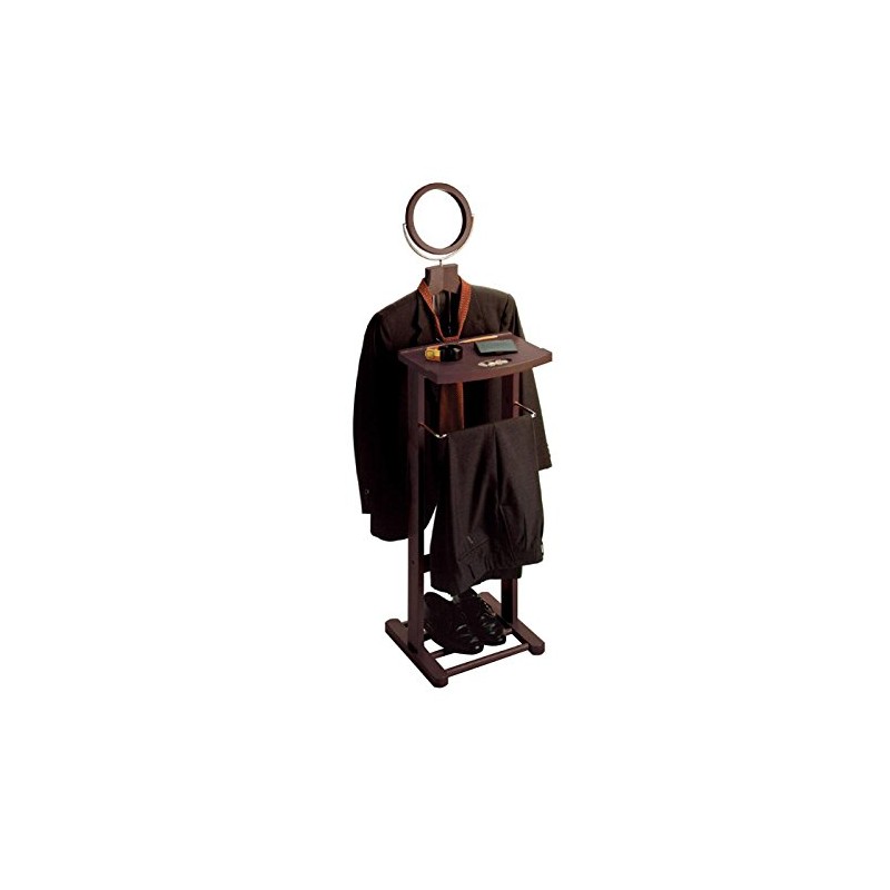Winsome Valet Stand with Mirror, Open Base