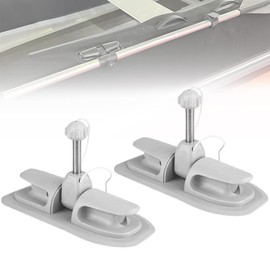 Kayak Paddle Holder - Oar Lock Mount Patch Universal Rotating for Inflatable Boat Raft Dinghy Replacement Canoe Watercraft Accessories, 2 PCS