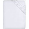 Utopia Bedding Fitted Sheet Double, White - Deep Pocket 14