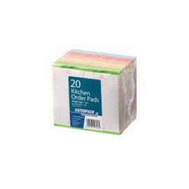Caterpack by Robinson Young - Kitchen Order Pads - Single Copy 20 Pads - Assorted Colours. Ideal for Restaurants/Cafe's.